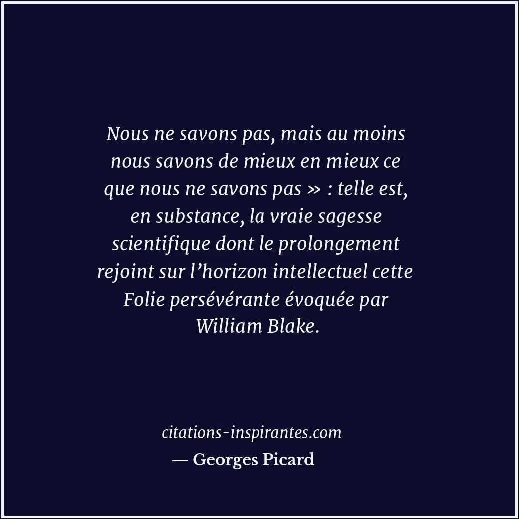 Citation de Georges Picard