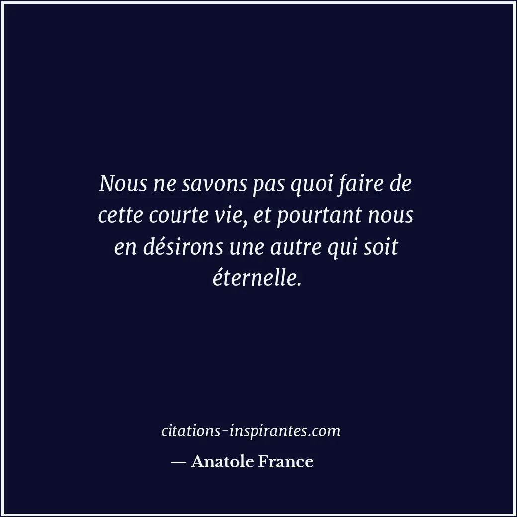 Citation de Anatole France