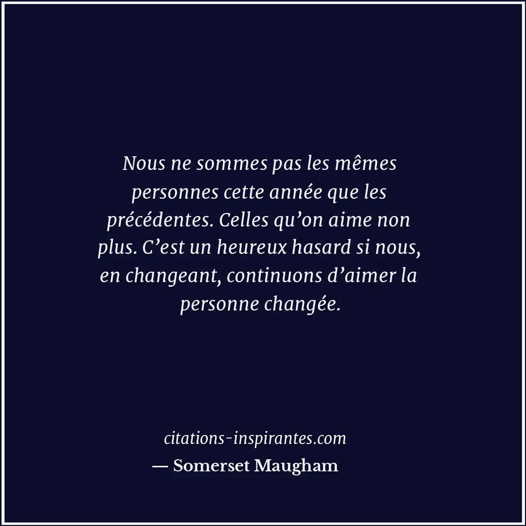 Citation de Somerset Maugham