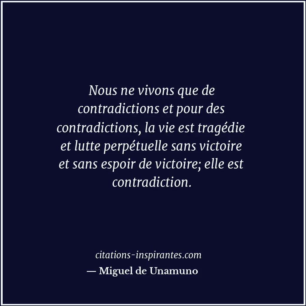 Citation de Miguel de Unamuno