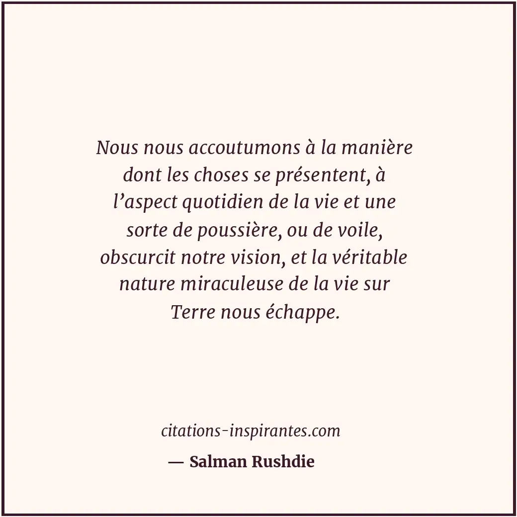 Citation de Salman Rushdie