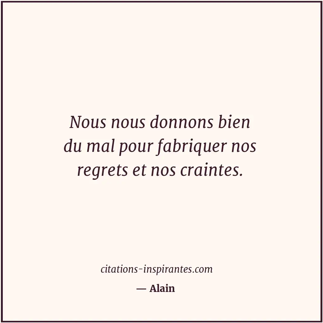 Citation de Alain
