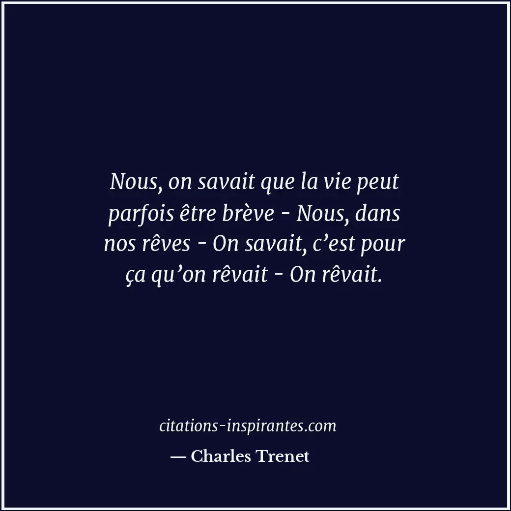 Citation de Charles Trenet