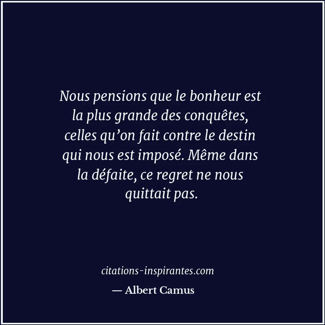 Citation de Albert Camus