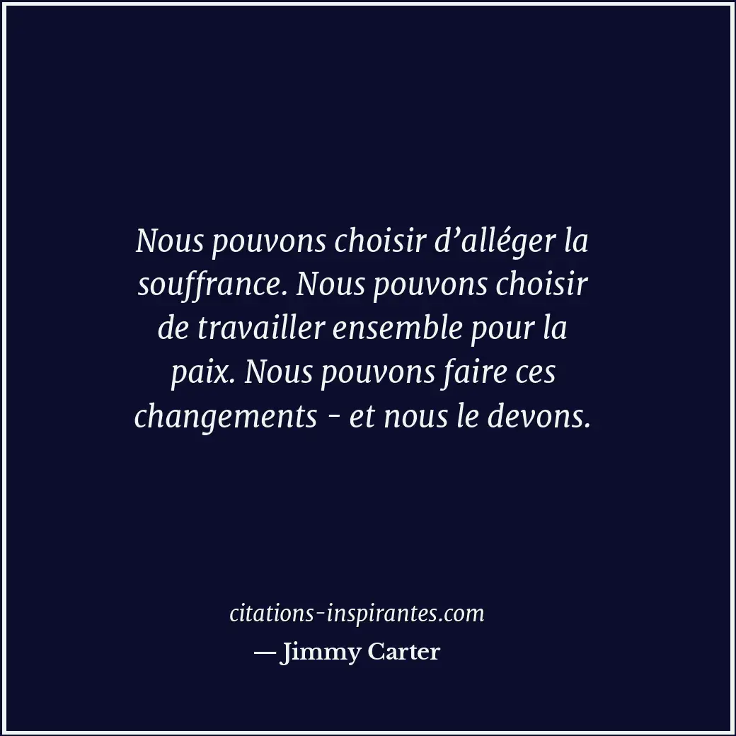 Citation de Jimmy Carter