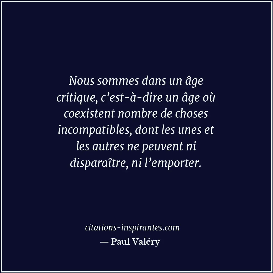 Citation de Paul Valéry