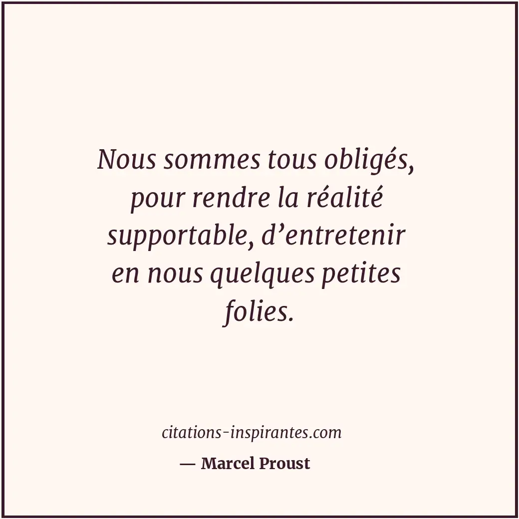 Citation de Marcel Proust