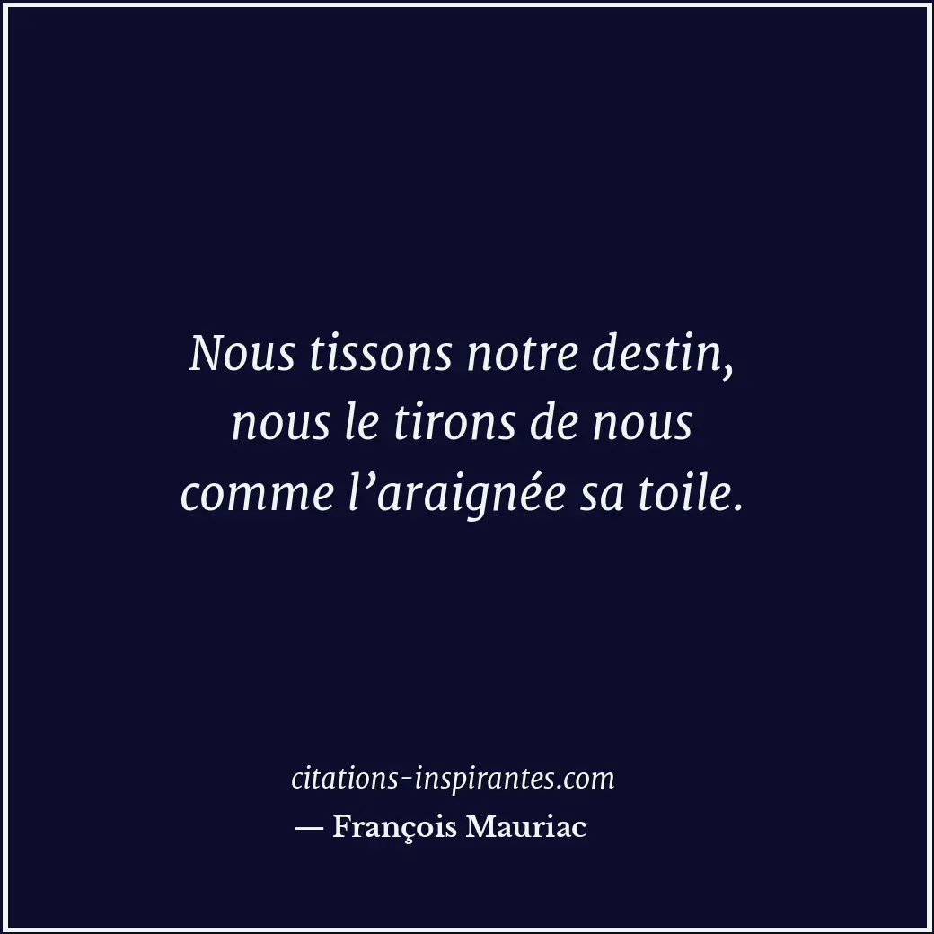 Citation de François Mauriac