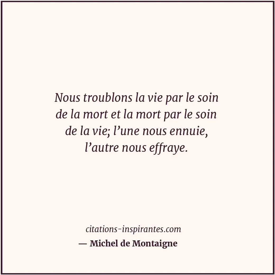 Citation de Michel de Montaigne