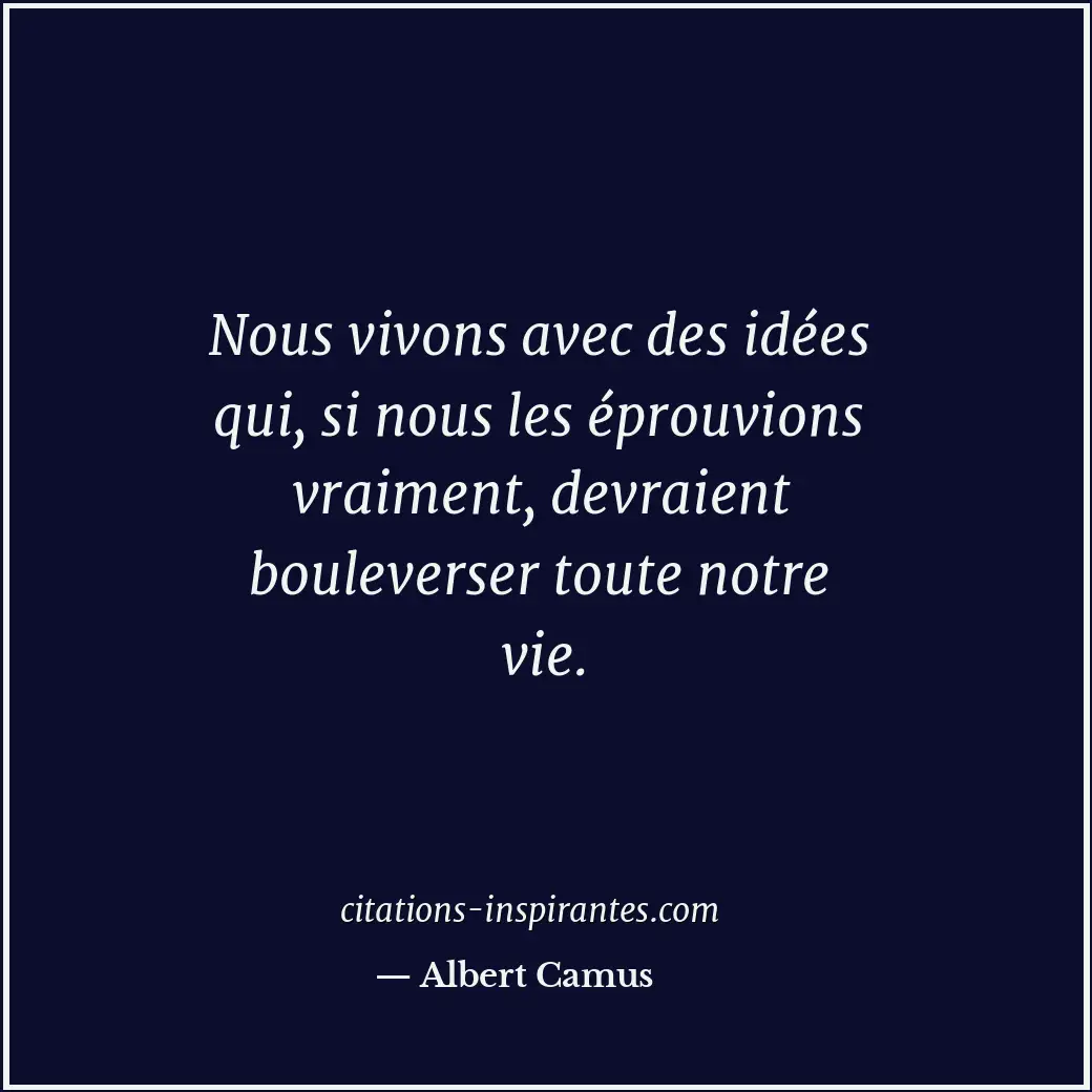 Citation de Albert Camus