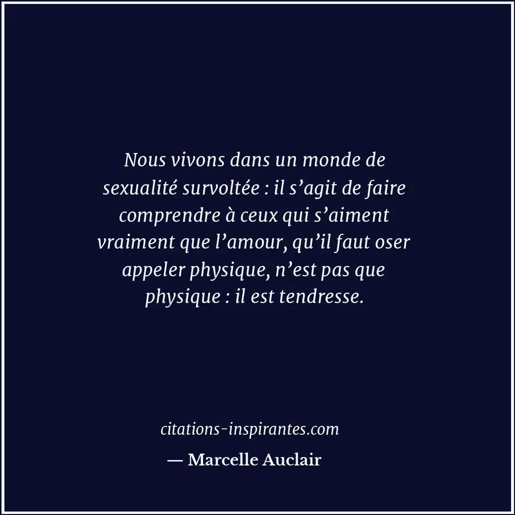 Citation de Marcelle Auclair