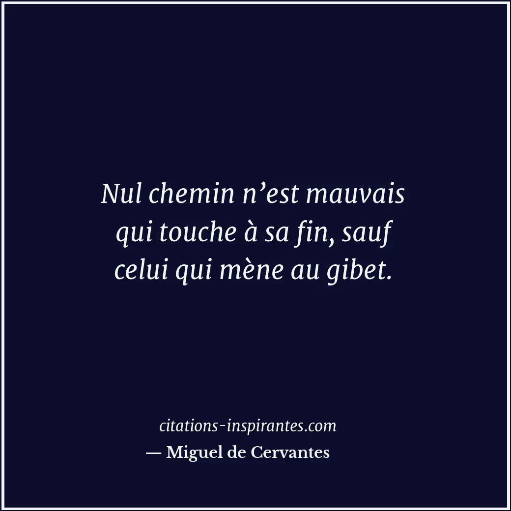 Citation de Miguel de Cervantes