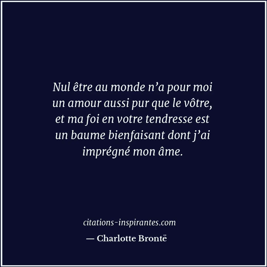Citation de Charlotte Brontë