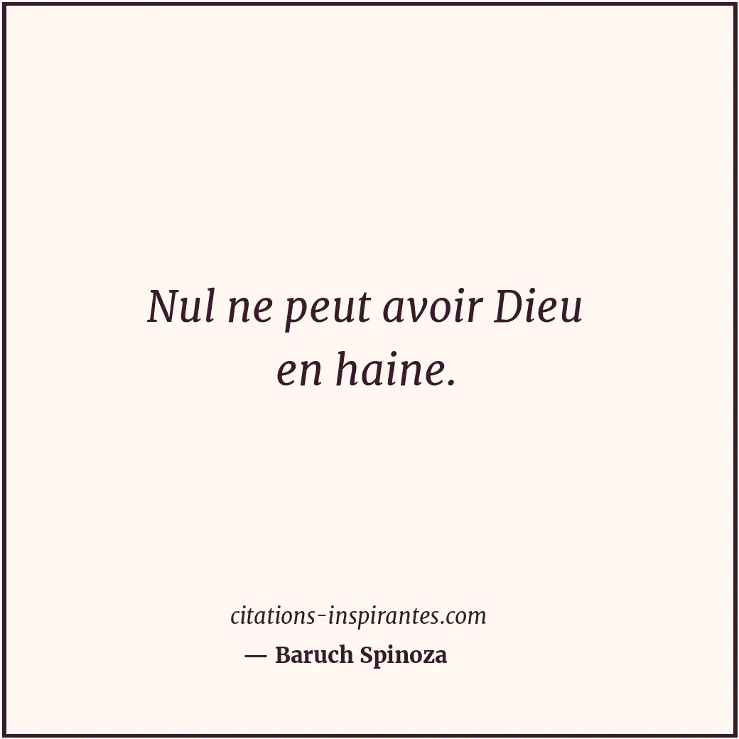 Citation de Baruch Spinoza