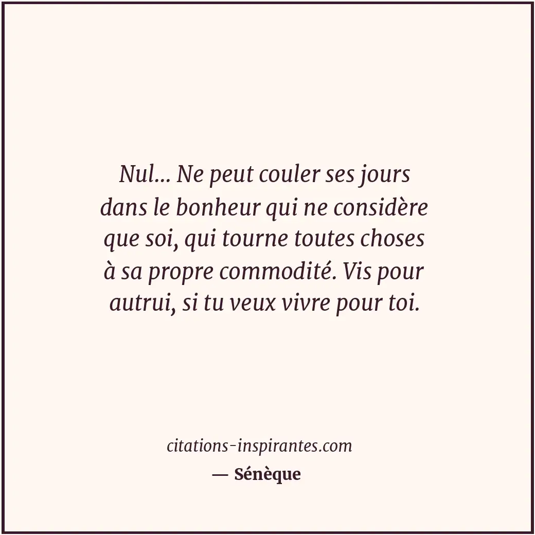Citation de Sénèque