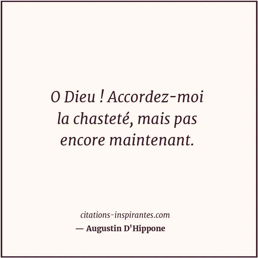 Citation de Augustin D'Hippone