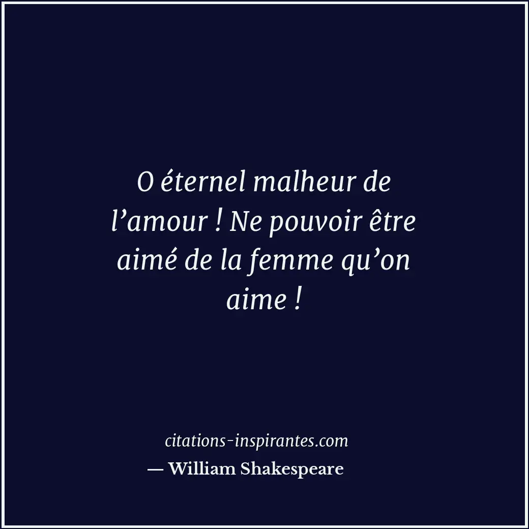 Citation de William Shakespeare