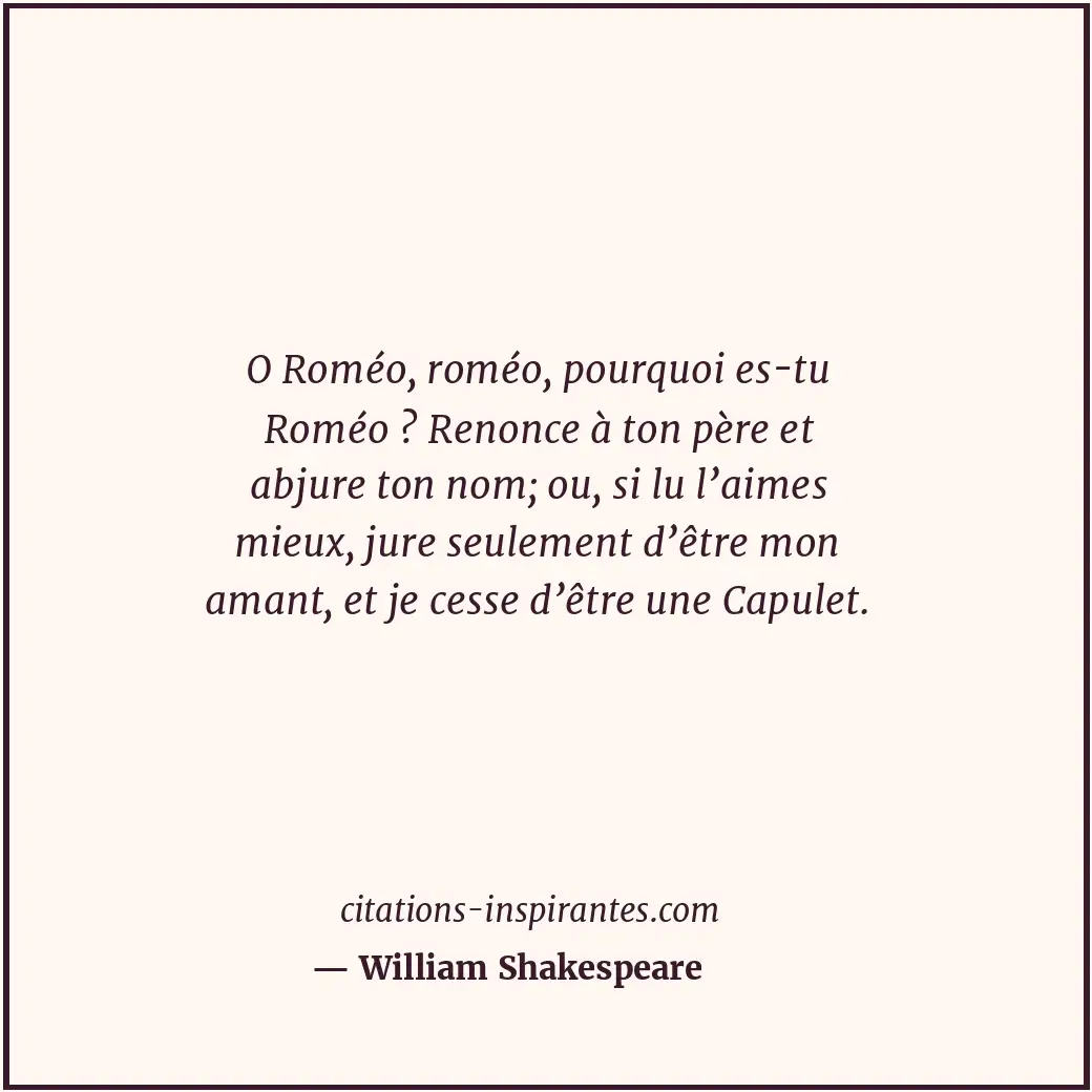 Citation de William Shakespeare