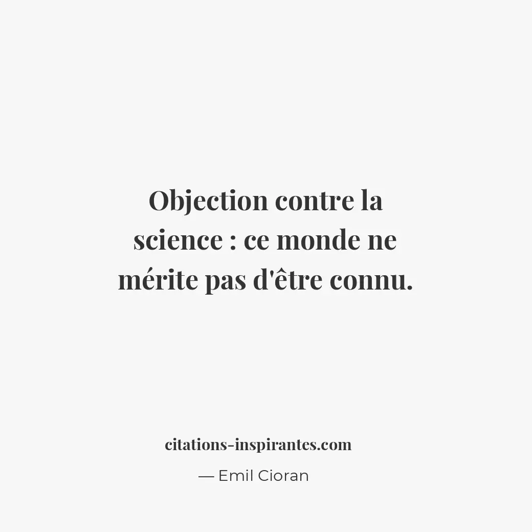Citation de Emil Cioran