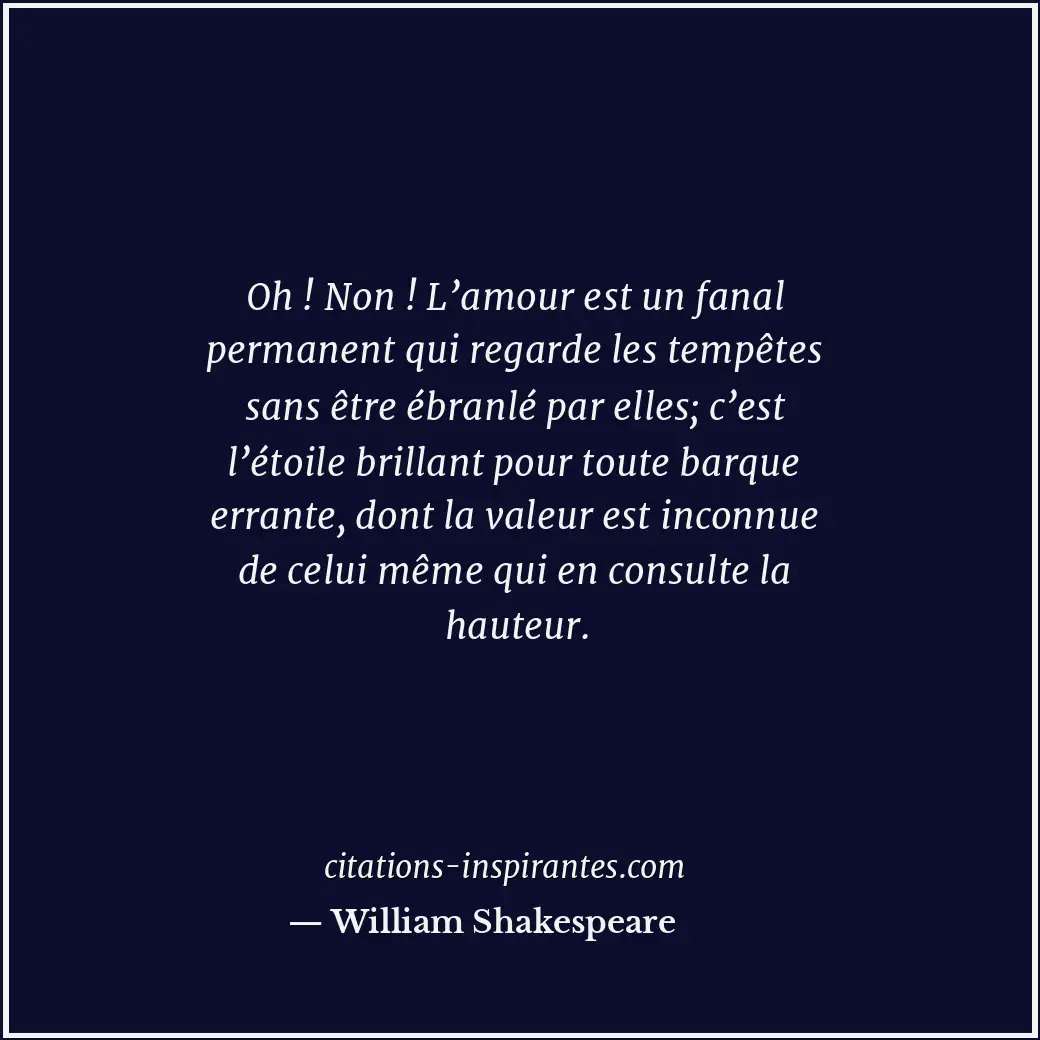 Citation de William Shakespeare