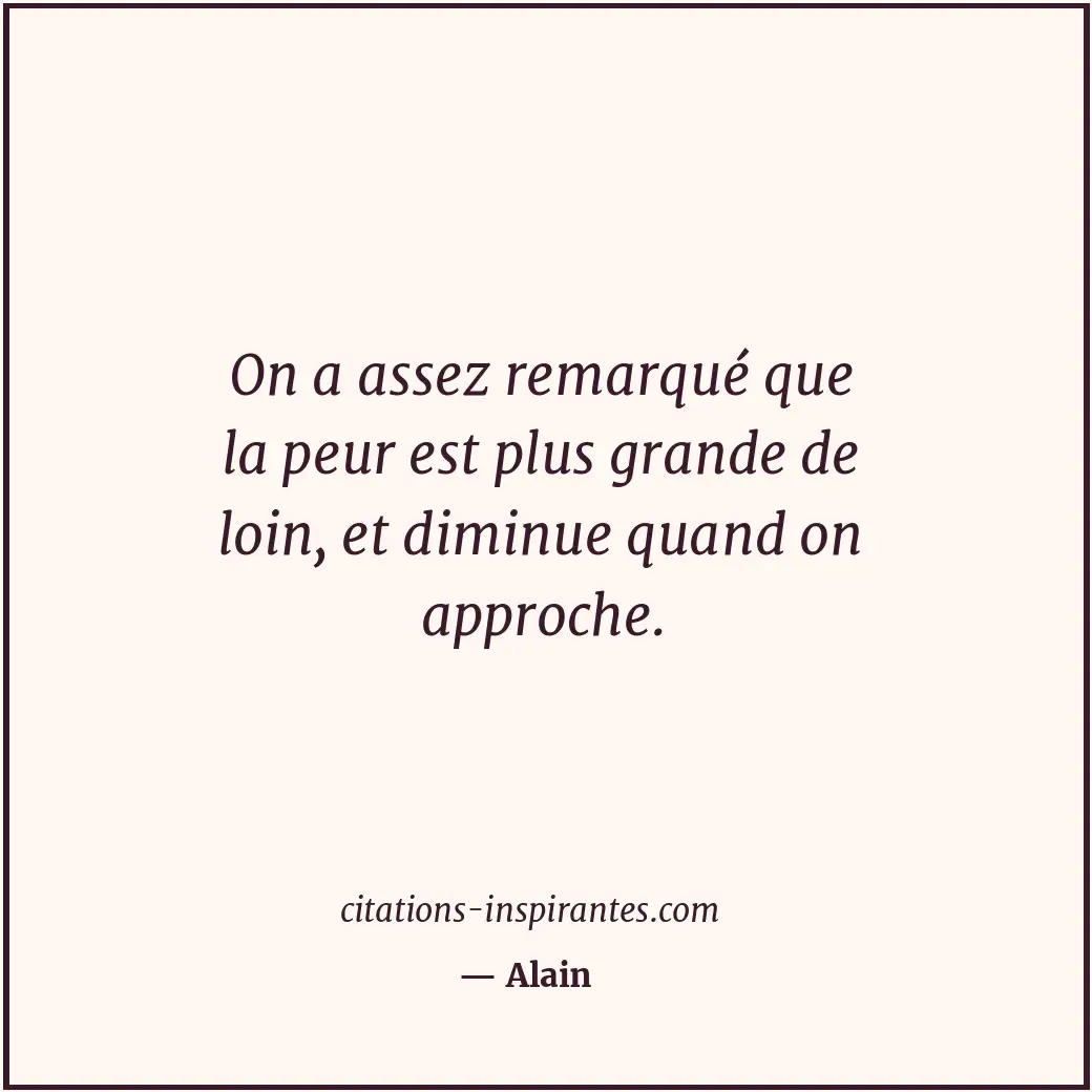 Citation de Alain