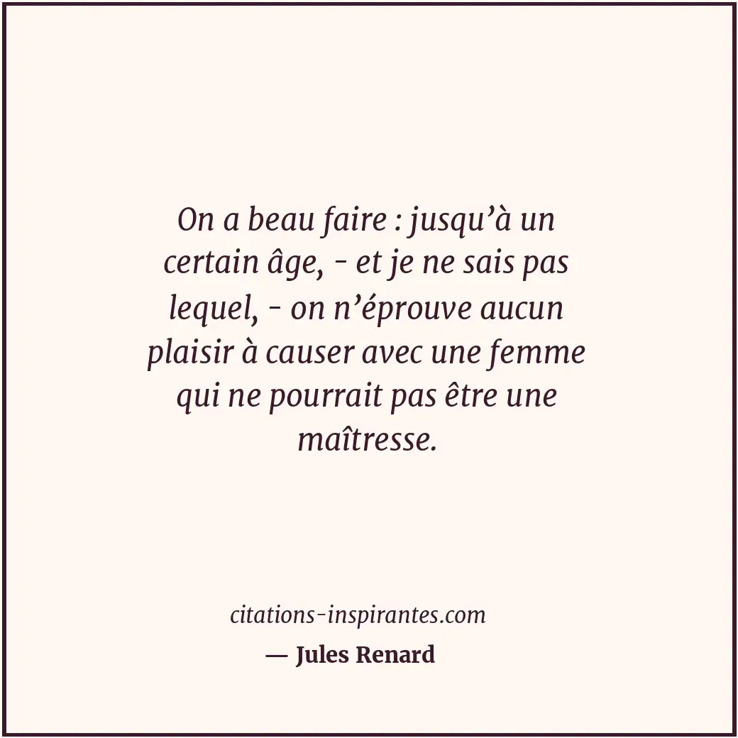 Citation de Jules Renard