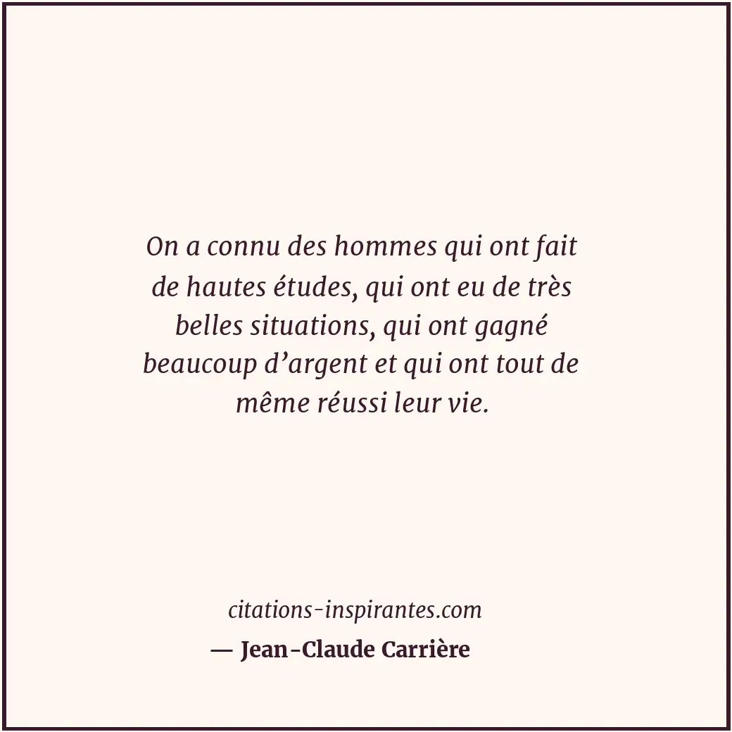 Citation de Jean-Claude Carrière