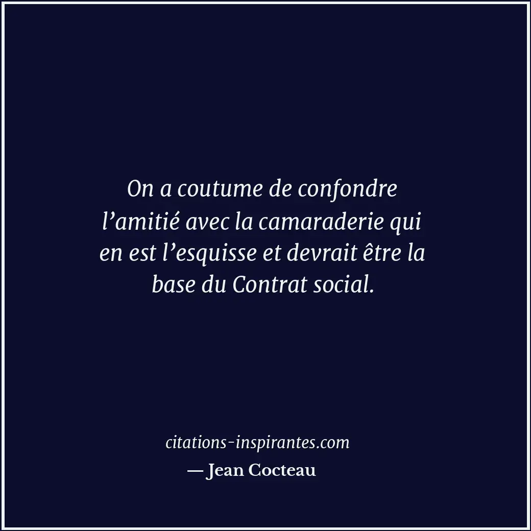 Citation de Jean Cocteau