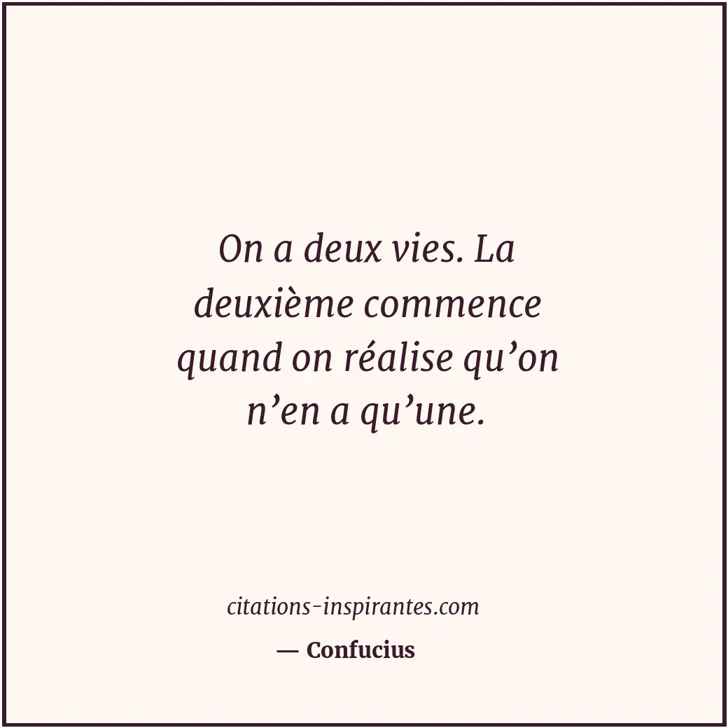 Citation de Confucius