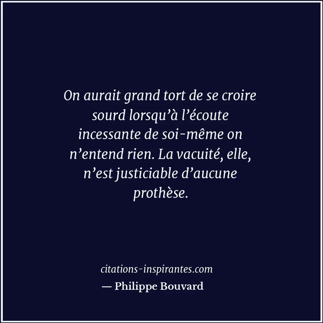 Citation de Philippe Bouvard