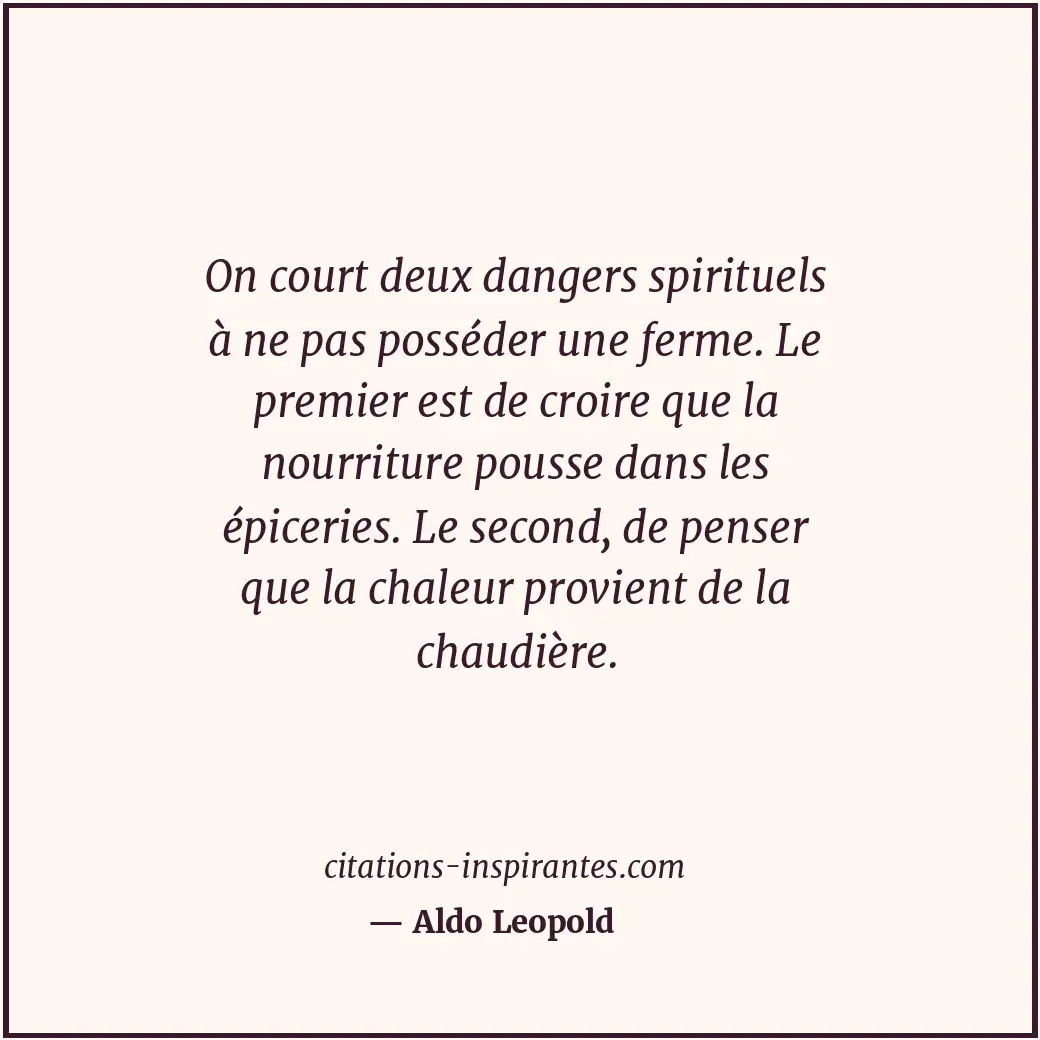 Citation de Aldo Leopold