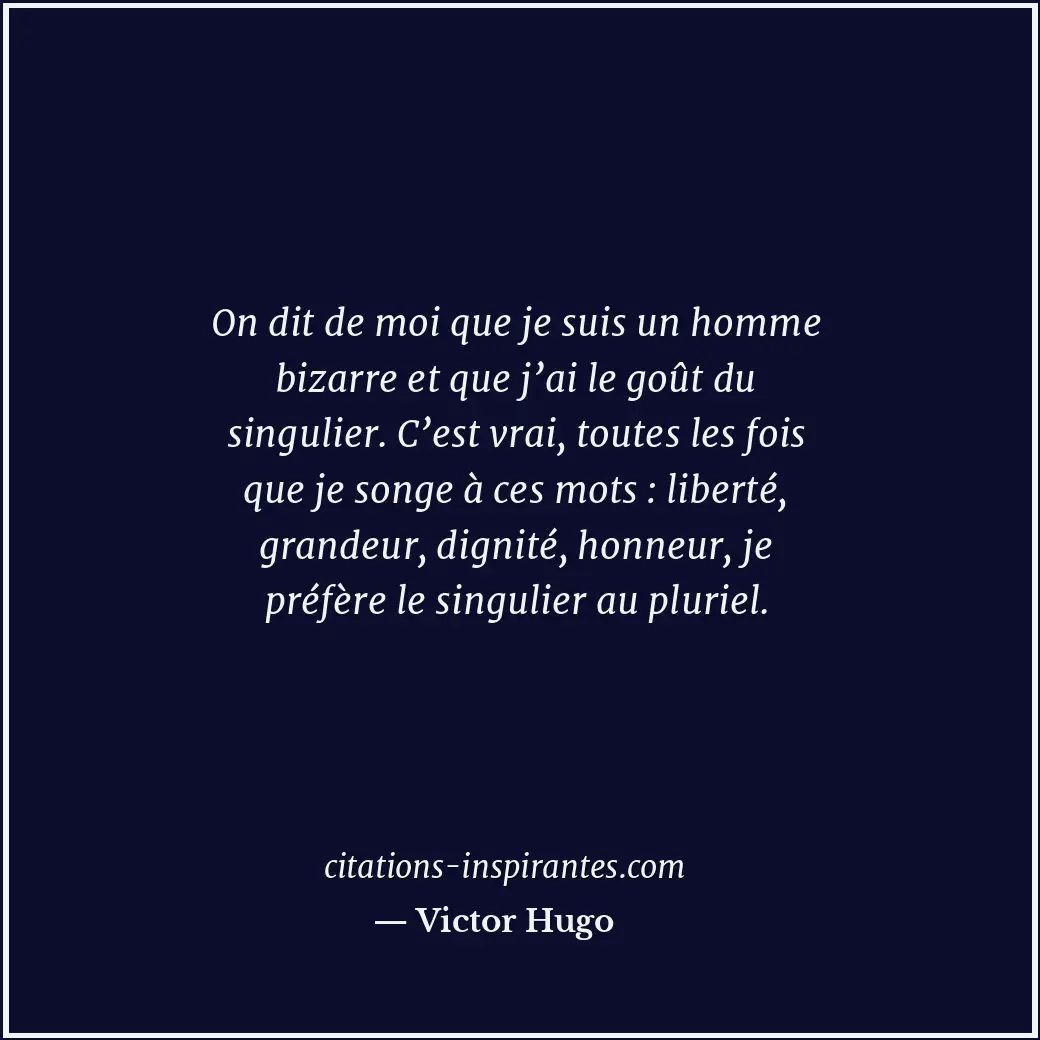 Citation de Victor Hugo