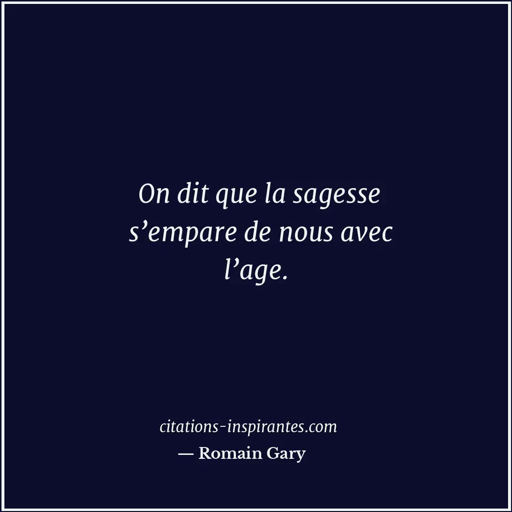 Citation de Romain Gary