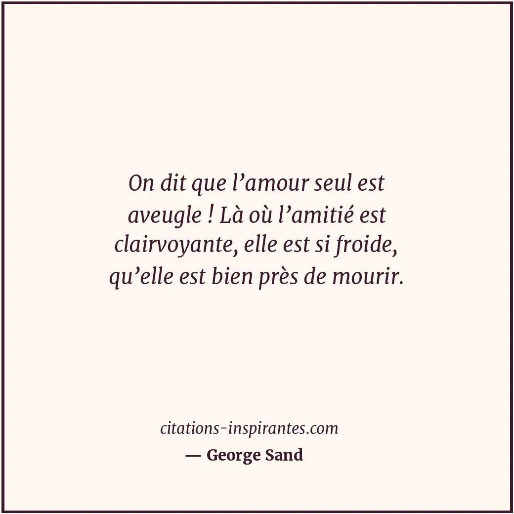 Citation de George Sand