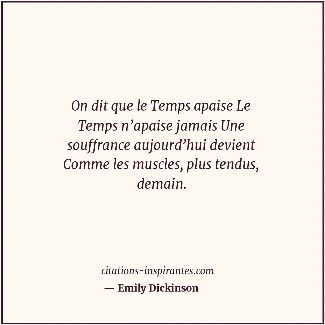 Citation de Emily Dickinson