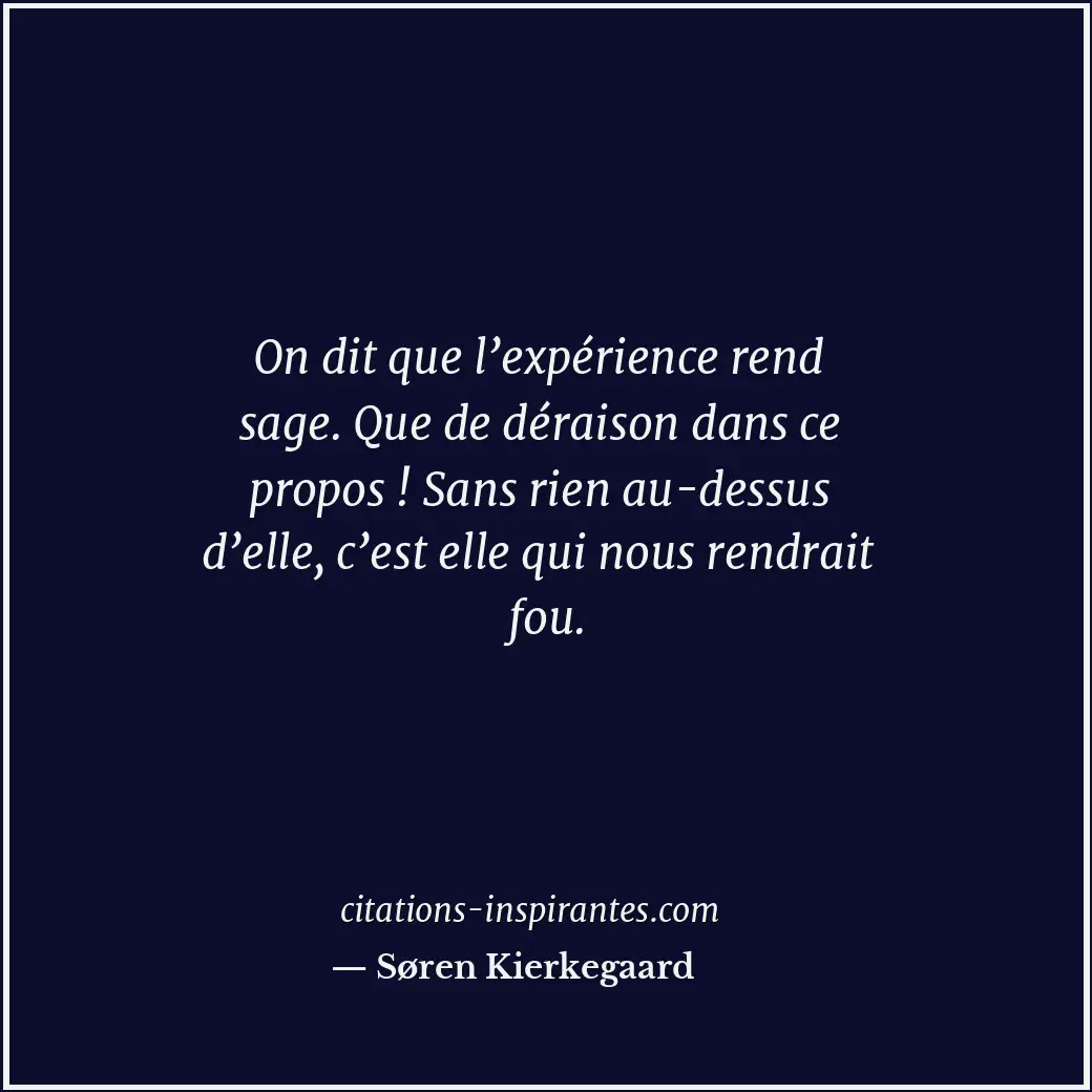 Citation de Søren Kierkegaard