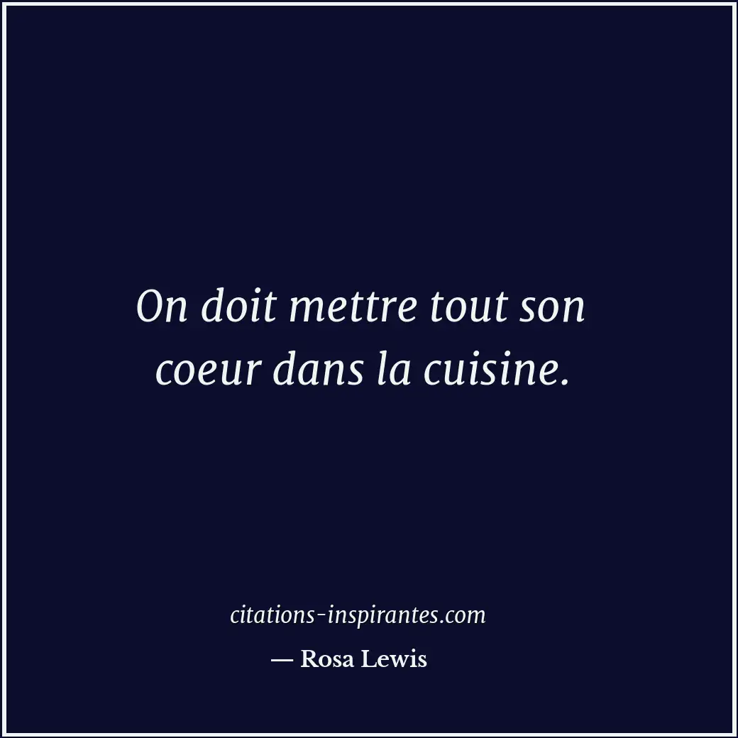 Citation de Rosa Lewis