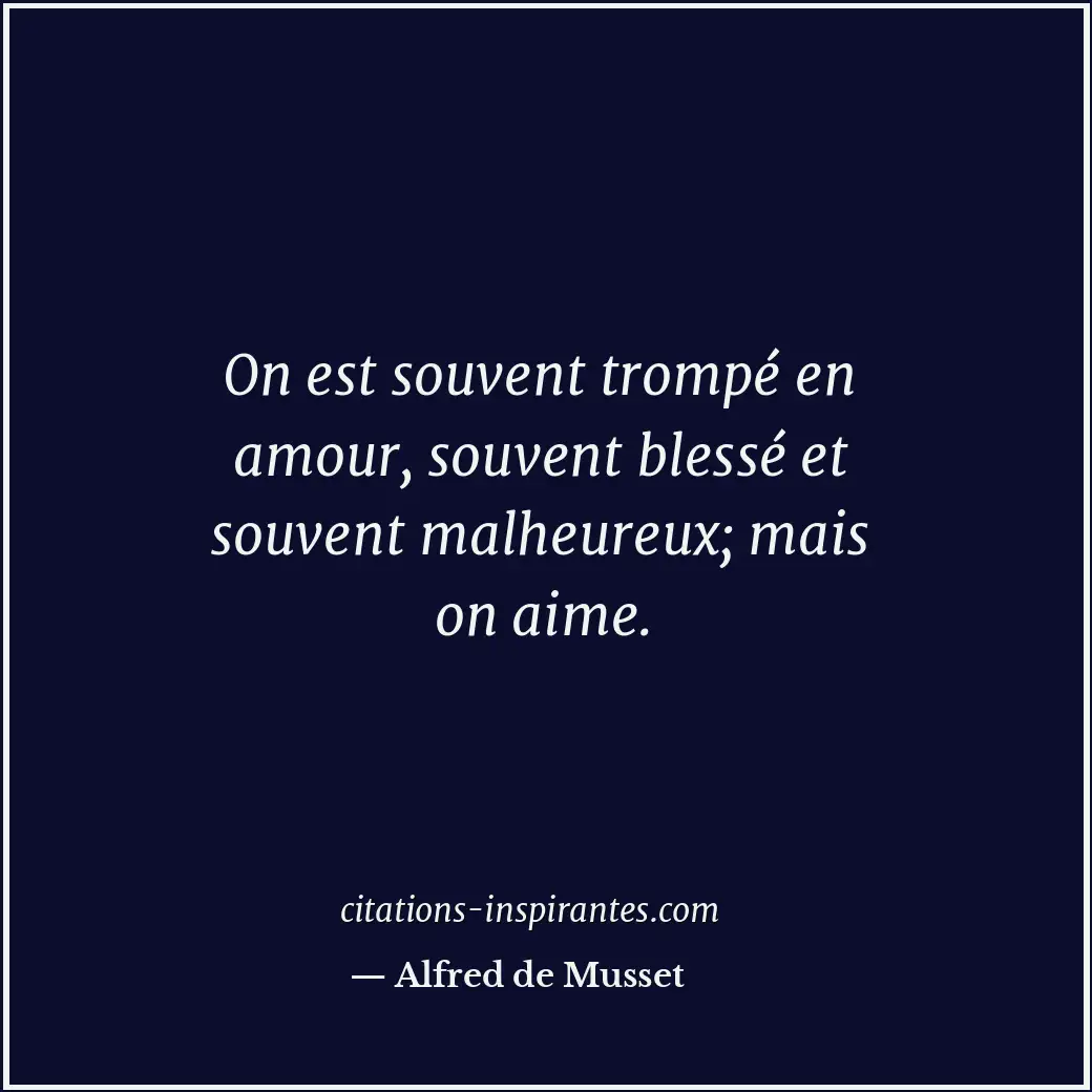Citation de Alfred de Musset