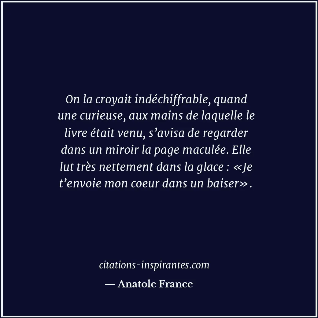 Citation de Anatole France