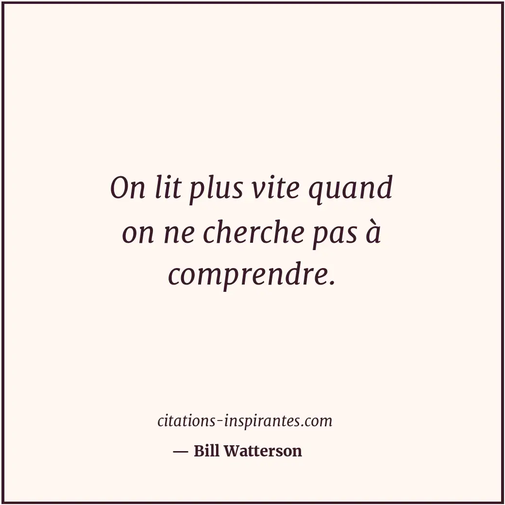 Citation de Bill Watterson