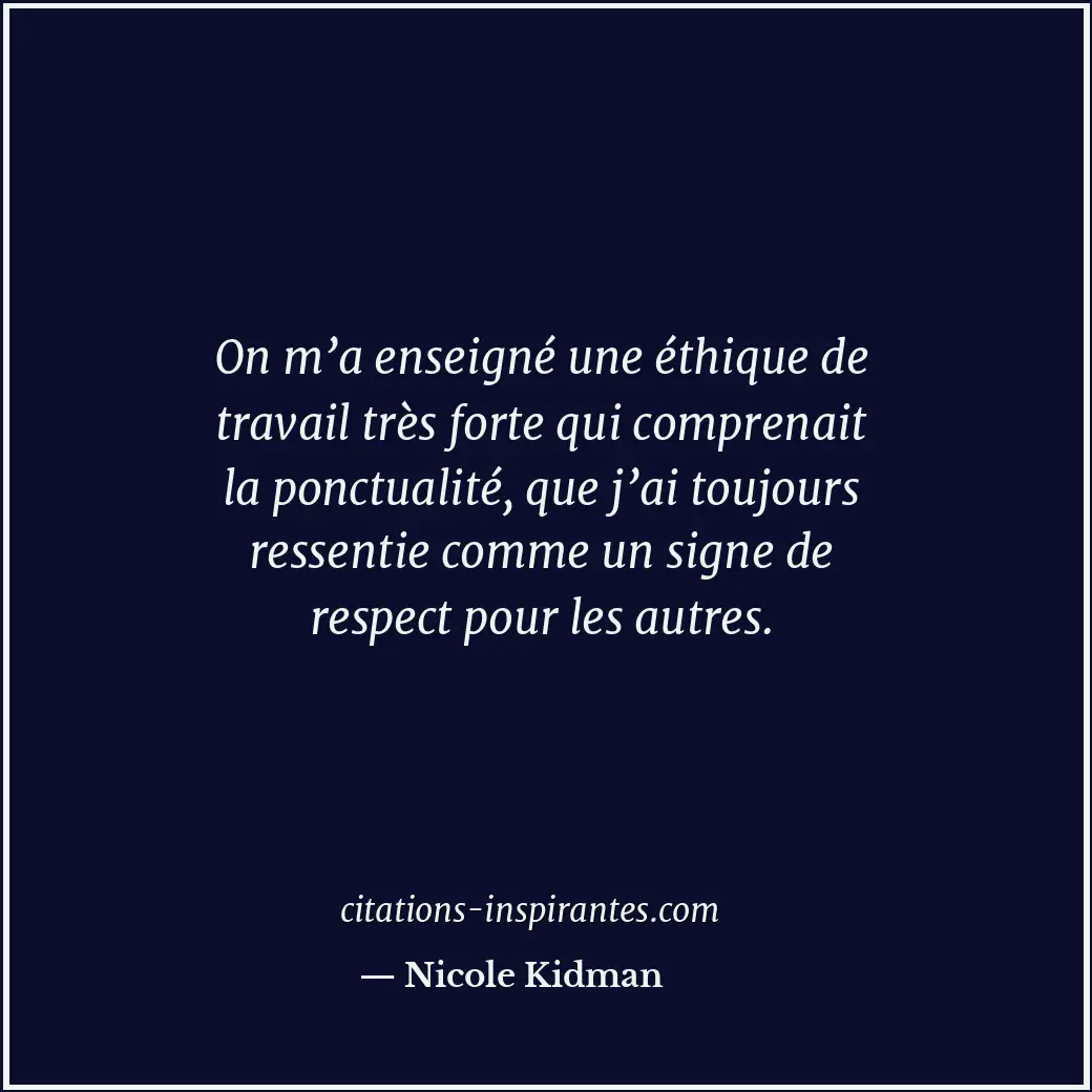 Citation de Nicole Kidman