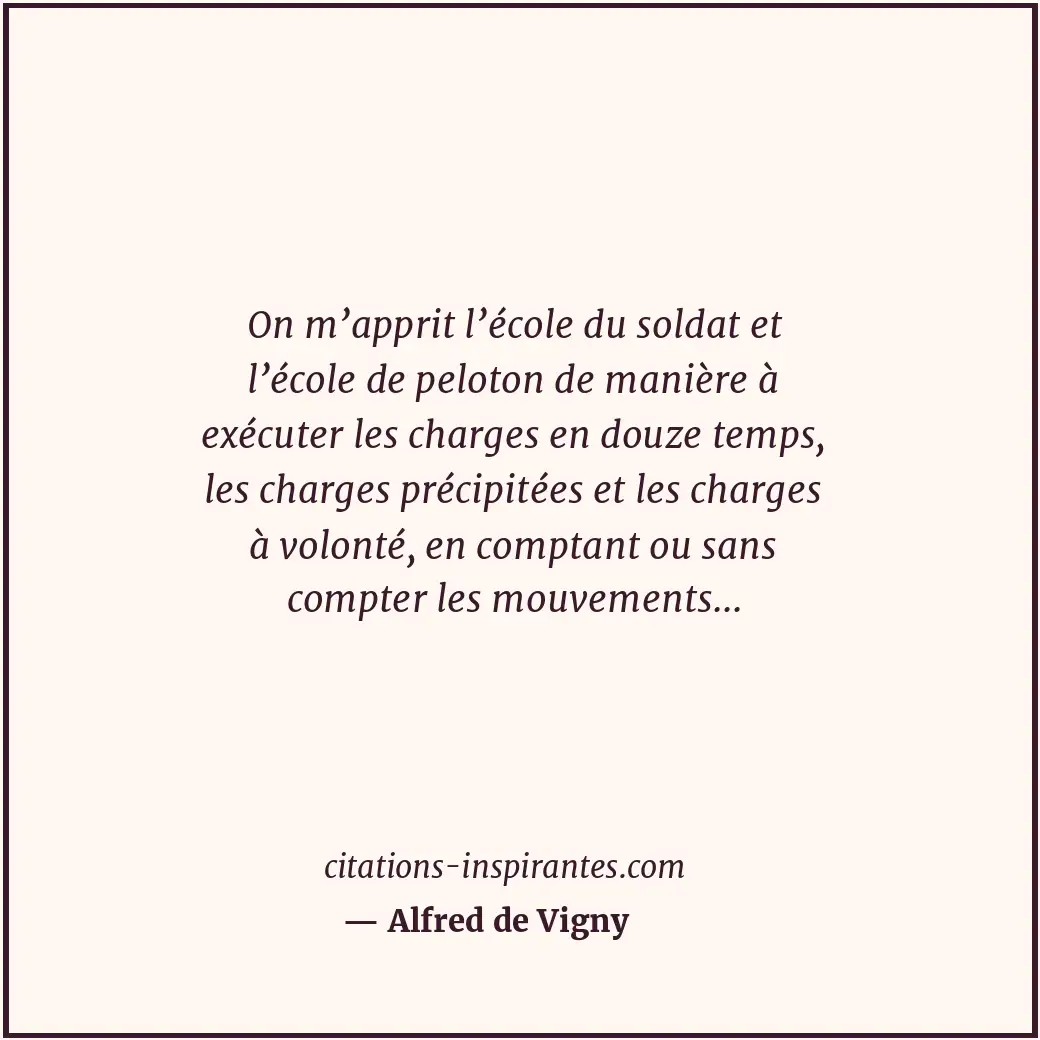 Citation de Alfred de Vigny