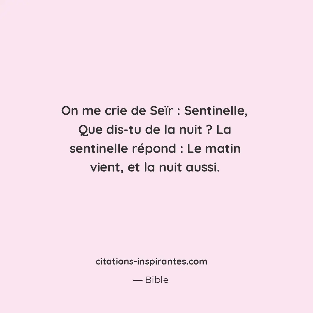 Citation de Bible