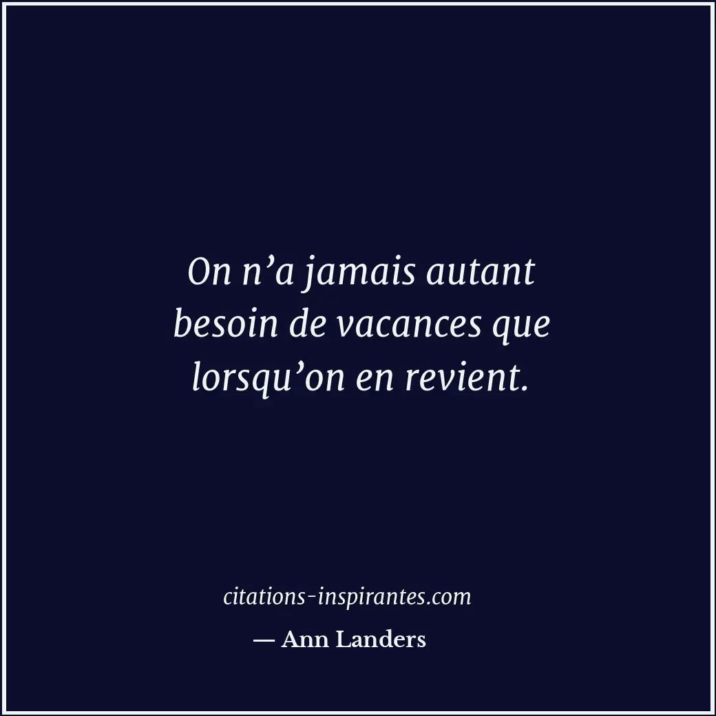 Citation de Ann Landers