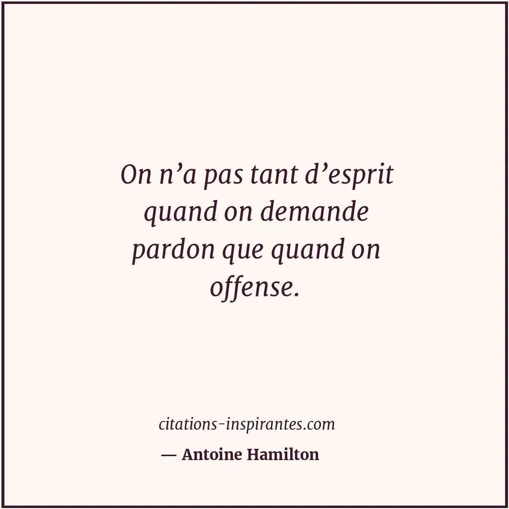 Citation de Antoine Hamilton