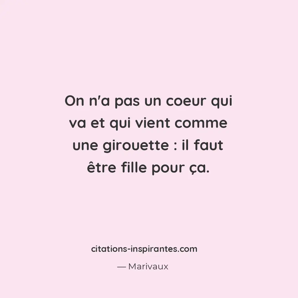 Citation de Marivaux