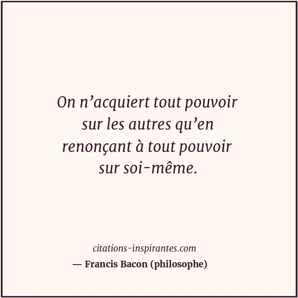 Citation de Francis Bacon (philosophe)