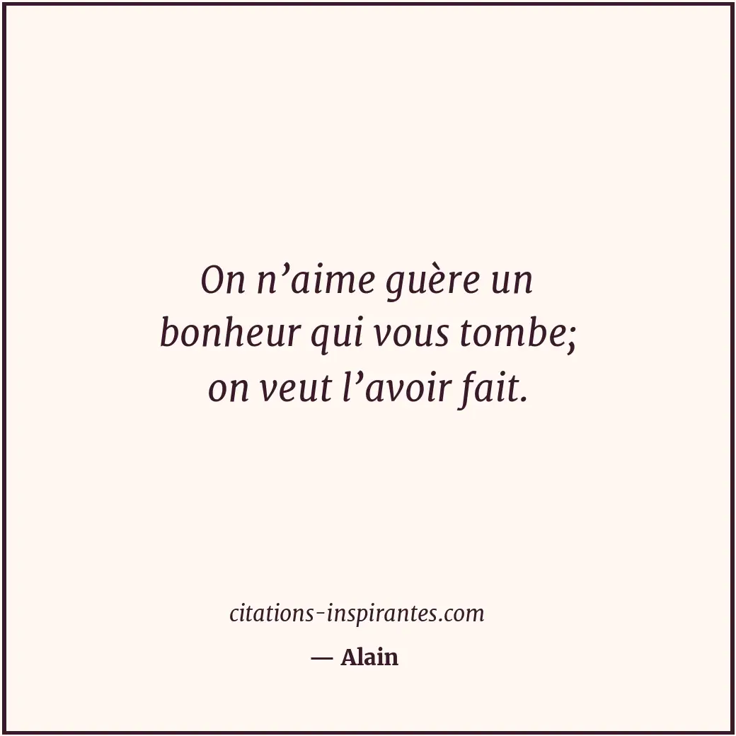 Citation de Alain