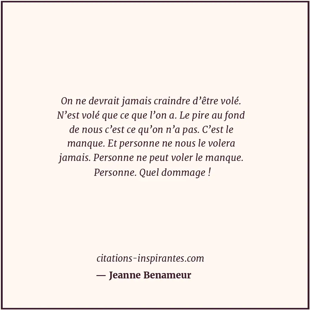 Citation de Jeanne Benameur
