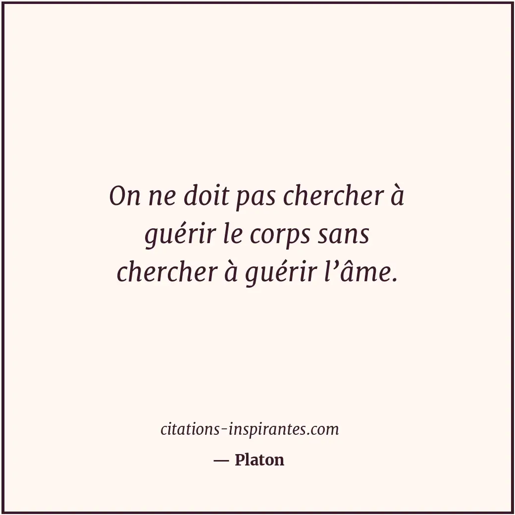 Citation de Platon